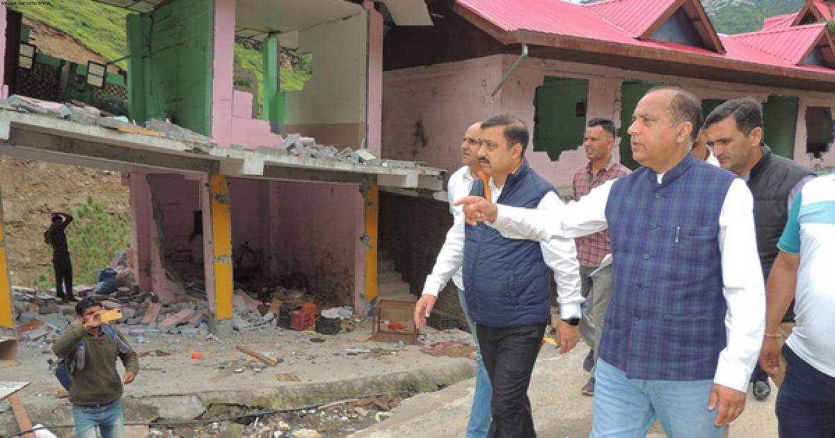 Himachal Pradesh: Former CM Jai Ram Thakur visits rain, flood-hit areas of Shimla